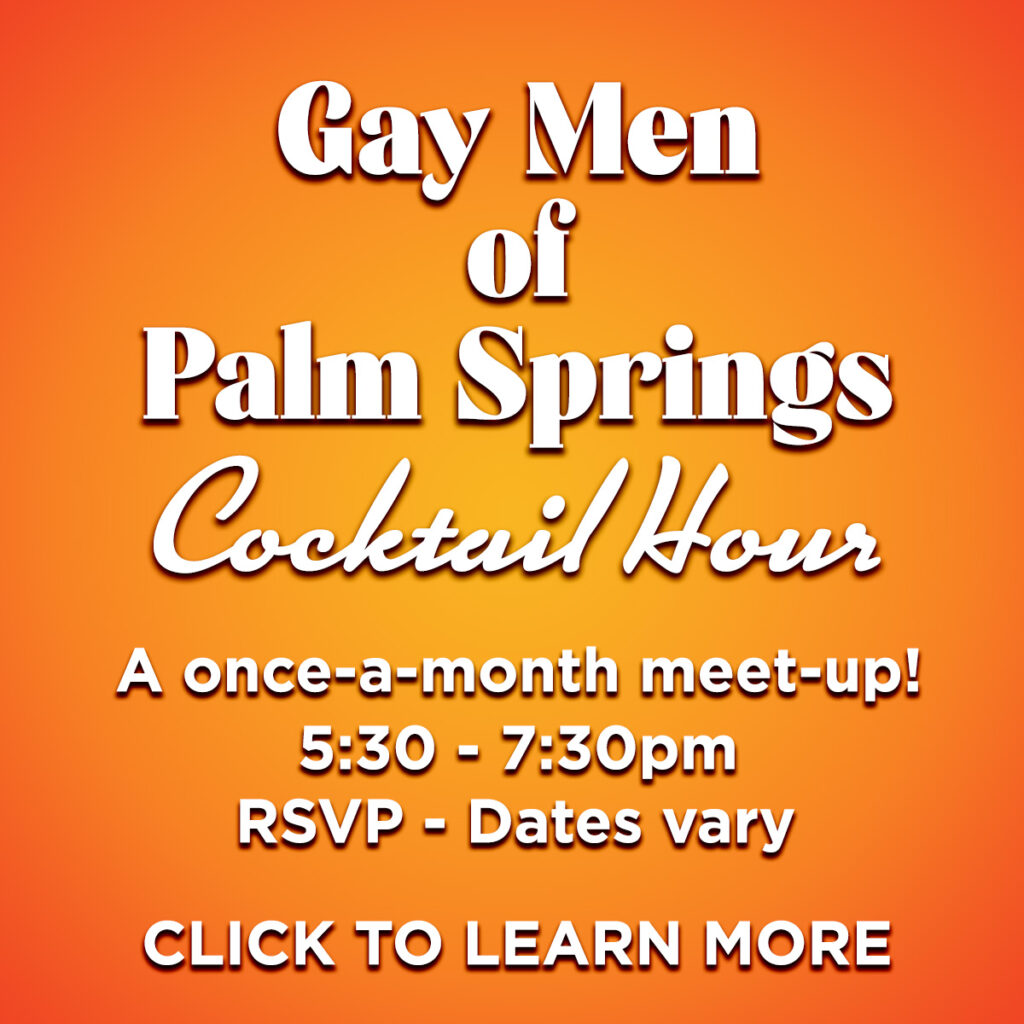Gay Men of Palm Springs social mixer at Quadz Video Bar Palm Springs